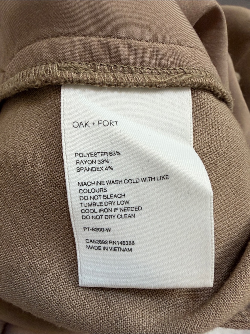 Oak + Fort Pleated Wide Leg Trouser - Picture 14 of 16